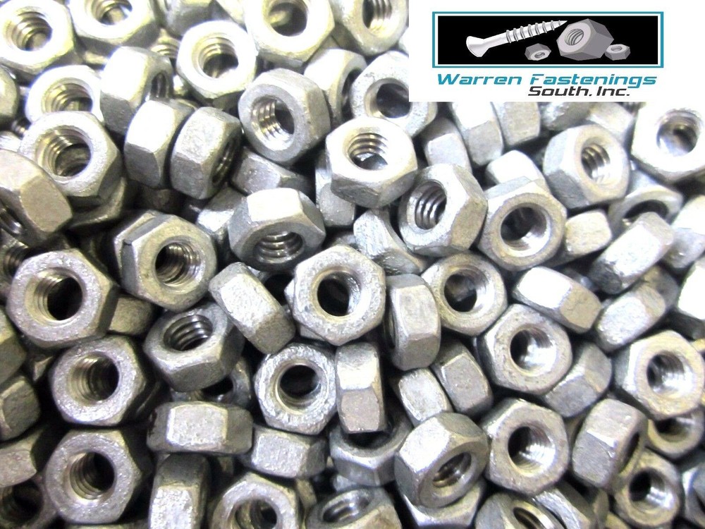 5/16-18 Finished Hex Nuts Hot Dipped Galvanized 500 Pieces