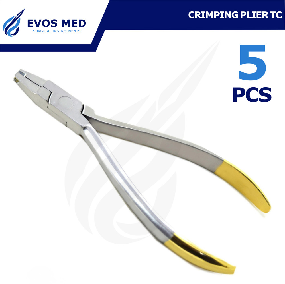 Orthodontic Crimpable Hook Crimping Pliers TC Archwire Placement Dental Tools