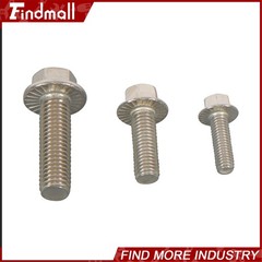 245PCS M6 M8 M10 Heavy Duty Flanged Bolts and Nuts Kit 304 Metric Hex Screws