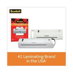 Scotch TP3854100 9″ x 11.5″ 3 mil Laminating Pouches – Gloss Clear (100/PK) New