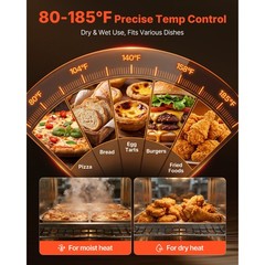 Uimoso 4 Tiers Hot Box Food Warmer Electric Food Warmer Cabinet and Dual Doors