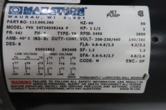 Bw 3028K023 Centrifugal Pump 1-1/2hp 2in 4-3/4in 1-1/2in 460v-ac