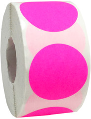 Circle Color Dot Stickers | 1.25″ Inches Round – 500 Pack | Pick One Color
