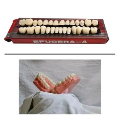 28 Pcs/Set Dental A2 A3 Acrylic Resin Denture Shade Full Set False Teeth #23