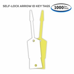 Large Self-Lock Arrow ID Key Tags / Parts Tags (1000 per pack) (Form # LSLKT)