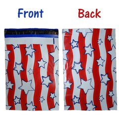 10×13″ Military Soldier Patriotic Flag Poly Mailers, Flat Shipping Envelope Bags