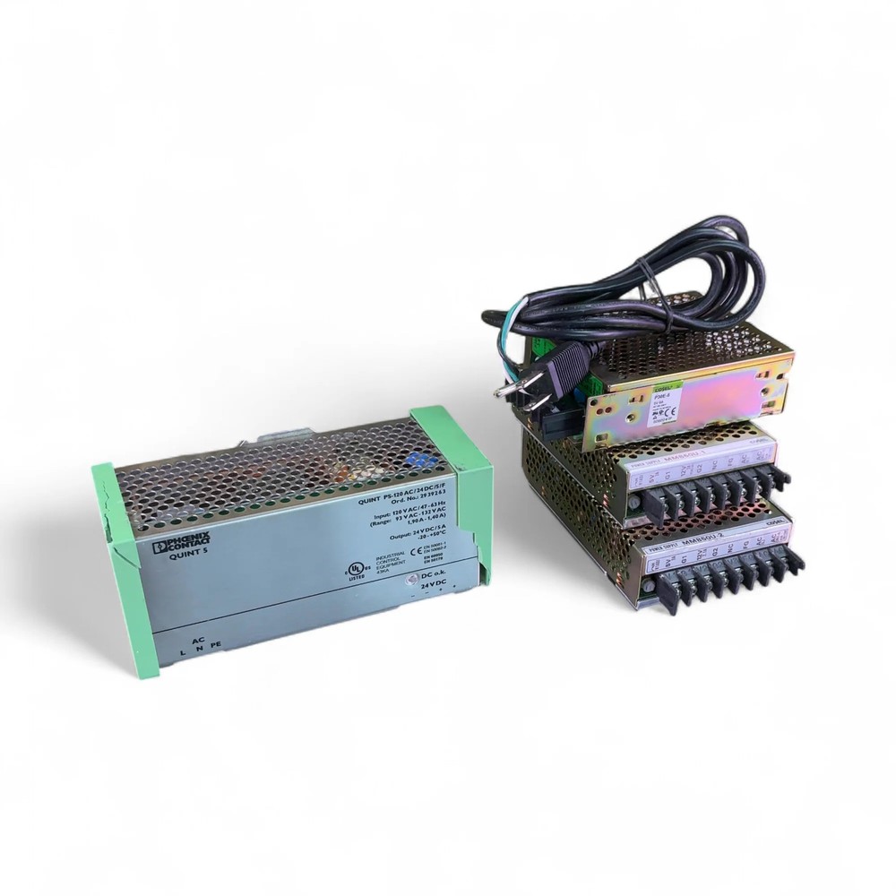Phoenix Contact Cosel Assorted 3x PSU Lot; 24V & 5V PS-120, P30E-5, MMB50U (BO!)
