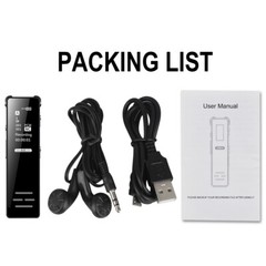 128G Spy Audio Recorder Digital Voice Activated Mini Sound Dictaphone/MP3 Player