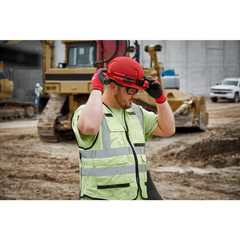 BOLT Green Type 1 Class C Front Brim Vented Hard Hat with 4 Point Ratcheting Sus