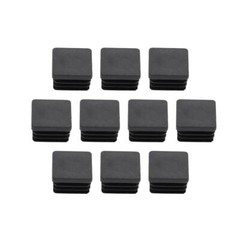 10PCS 1″ Inch Square Plastic End Cap Tubing Hole Post Plug 1 inch 1×1 Post Tube