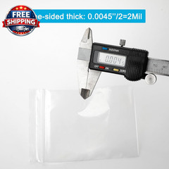 100 Pack of 5”x7” 2 Mil Clear Reclosable Zip Poly Bags