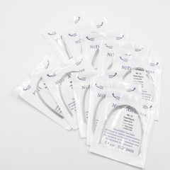 100 Pack Dental Super Elastic Arch Wire Niti Round Ovoid/Natural/Square 3 Form
