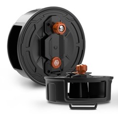 Tie Wire Reel – Lightweight Aluminum, Quick Lock Mechanism, Black