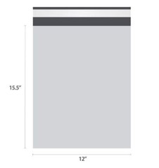 Poly Mailers 12X15.5 Plastic Envelopes Shipping Bags 2.5 Mil White Premium
