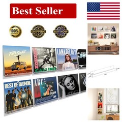 Vinyl Record Display Wall Mount Album Storage for 12 Inch Frame Display With …