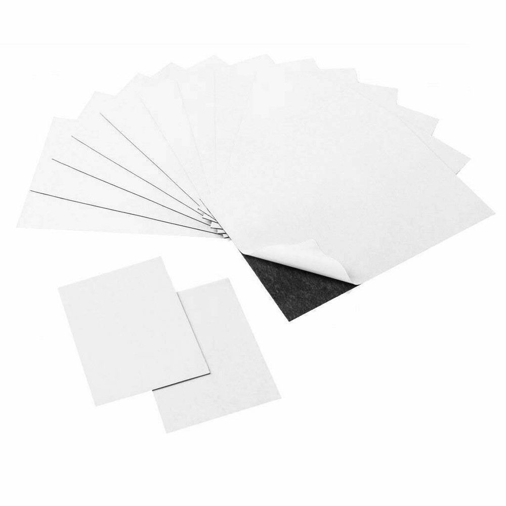 4 x 6 Strong Flexible Self-Adhesive Magnetic Sheets, Magnet Sheets for Photos