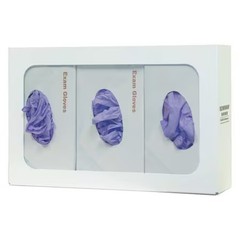 Bowman Dispensers Gb-003 Glove Dispenser, Steel, Holds (3) Boxes , White , 10