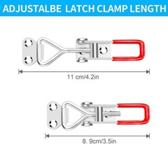 Versatile 6 Pack Heavy Duty Toggle Latch with 330Lbs Capacity – Includes Screws
