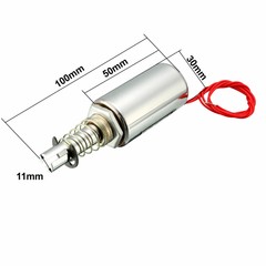 MQ8-Z15B DC 12V 10mm 15N Pull Push Type Linear Motion Solenoid Electromagnet