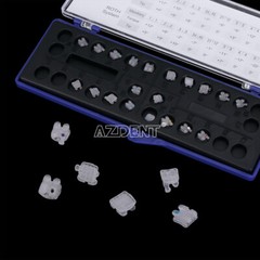 UPS AZDENT Dental Orthodontic Ceramic Brackets Braces Roth 0.022 3-4-5 Hooks