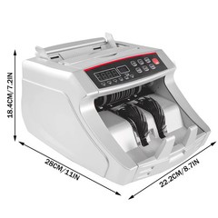 1000Pcs/Min Money Counter Cash Register Euros Bills Fake Banknote Detector