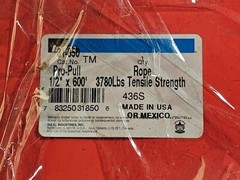 Ideal 1/2″ Diameter X 600 Ft Long Pro-Pull Polypropylene Rope Blue/Yellow 31-850