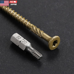 #10 * 3″ Deck Screws, (137Pcs) 2 Lbs.Exterior Wood Screws, Rust Resistant Epoxy