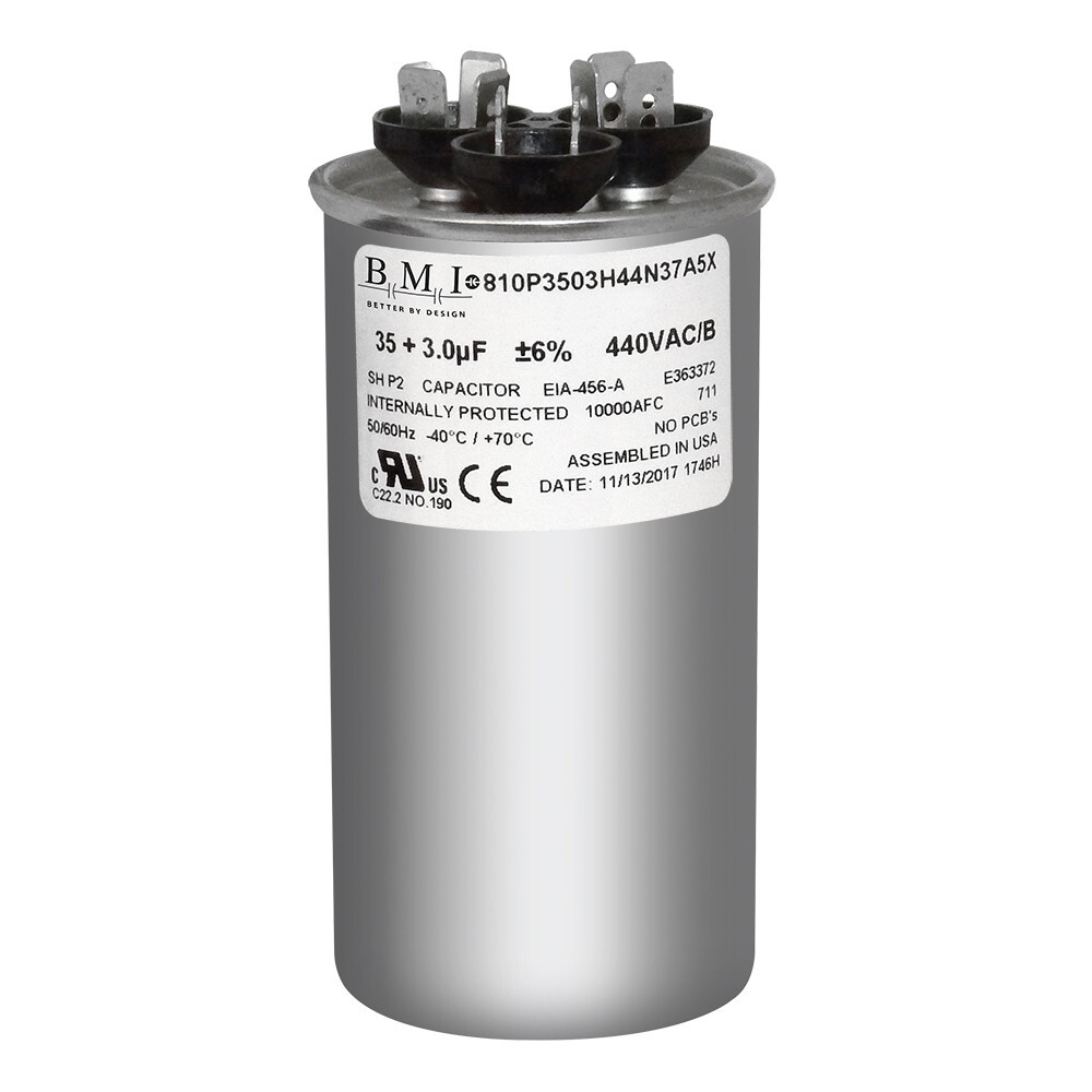 USA 35+3 uf/MFD 370-440 VAC volts Round Dual Run Capacitor 50/60 Hz – Lot-1