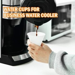 100 Snow Cone Cups Wax Coated Leakproof Cone Paper Cups for Slush Shaved Ice