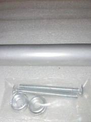 Offset Pull Door Handle Thru-Bolt Aluminum Silver 11″ Length