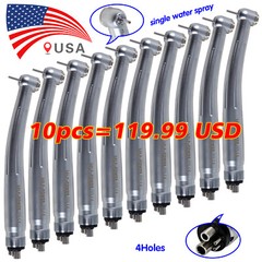 1-10* NSK Style Dental High Speed Handpiece Push Button 4 Hole / Rotor USA