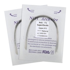 Dental Orthodontic Niti Arch Wire Super Elastic Natural Form Round