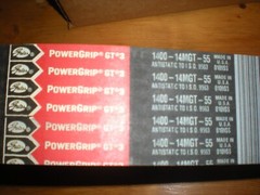 GATES ANTISTATIC 1400-14MGT-55 POWERGRIP GT3 TIMING BELT, 9207-0111,9356-0111