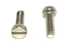 (50) M4-0.7 x12 Stainless Steel Slotted Cheese Head Machine Screw DIN84 A2 M4x12