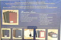 Oxford Braxton Series 4 Pack Premium Business Portfolios Black Gold Letter New