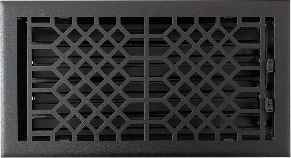 Empire Register 6×12″ Antique Textured Black Heavy Duty Floor Vent Cover