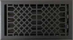 Empire Register 6×12″ Antique Textured Black Heavy Duty Floor Vent Cover