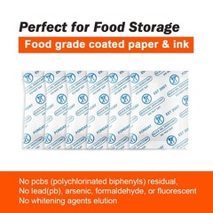 100 Pack Food Grade Silica Gel Desiccants – Moisture Absorbers for Safe Storage