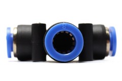 8mm (5/16″)-6mm (1/4″) Pneumatic Push in Union TEE Fitting, Quick Connect, 600pc