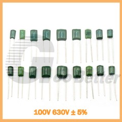 Capacitors Polyester Film ± 5% Various Values 100V 630V -0.1nF 0.1uF 1nF 2.2nF