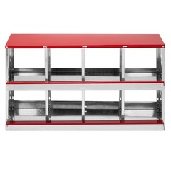 8 Compartment Roll Out Chicken Nesting Box Basket Egg Nest Laying Hens Coop Box