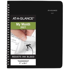 AT-A-GLANCE 2027 Planner, Monthly, 7″ x 8.75″, Unruled x Black