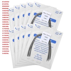 10 Packs Dent Orthodontic Arch Wire Rectangular Niti Super Elastic Upper/Lower