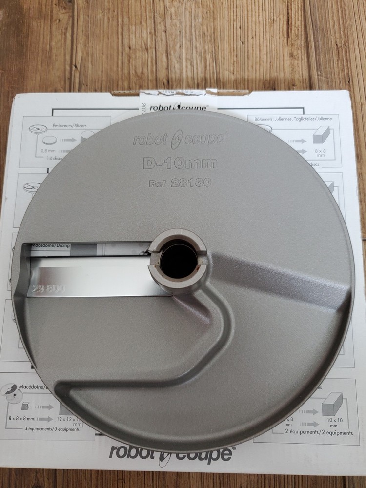 Genuine Robot Coupe Dicing Slicer Disc 10mm x 10mm (3/8” x 3/8”) – 28130W
