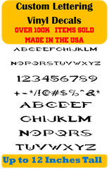 Custom Personalized Decal Vinyl Lettering Text Business Sign Halo Inspired
