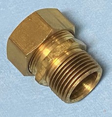 3/4 In. MIP x 7/8″ OD Compression Coupling Connector Adapter fits 3/4″ Copper