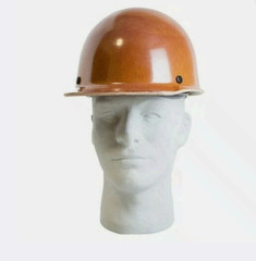 MSA 475395 TAN Skullgard Cap Construction Iron Work Hard Hat Ratchet Suspension