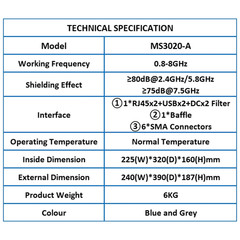 TOJOIN Small Manual 5G RF Shield Box/Rf Shield Chamber/Rf Enclosures 0.8-6Ghz, w