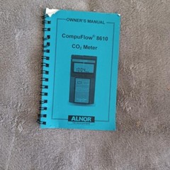 Alnor Compuflow 8610 CO2 Meter Last Certified 11/03 With Case Tested Works