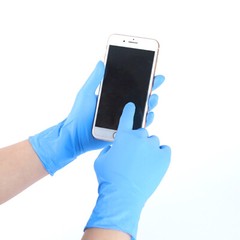 BLUE Nitrile Exam Gloves Latex & Powder Free [M, L Size] 100/500 /1000PCS